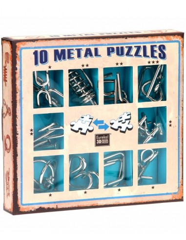 Set 10 Mini Metal Puzzles A