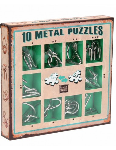 Set 10 Mini Metal Puzzles V