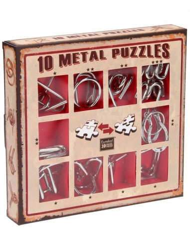 Set 10 Mini Metal Puzzles R